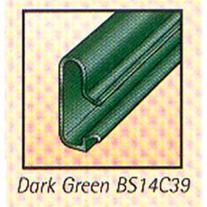Dark Green PVC Slatwall Insert